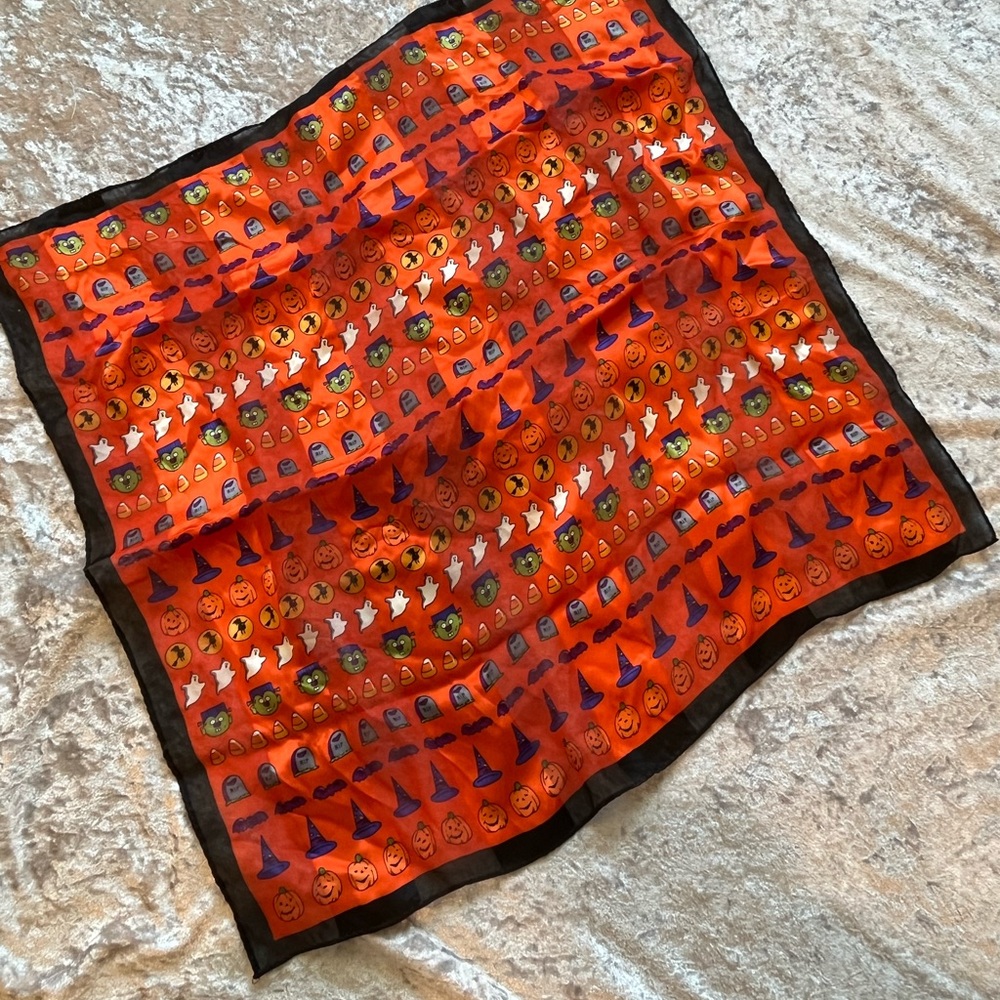 Kitschy Halloween Handkerchief Scarf